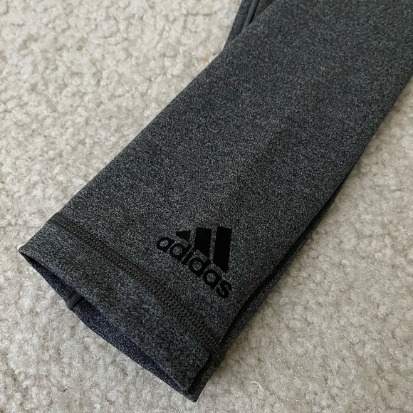 Adidas Compression Women's Leggings Sz Medium - Charcoal Gray - Picture 9 of 10
